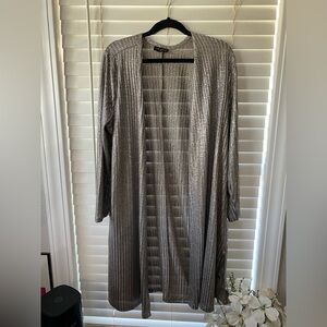 Accepting offers- Lane Bryant Silver Metallic Long Cardigan